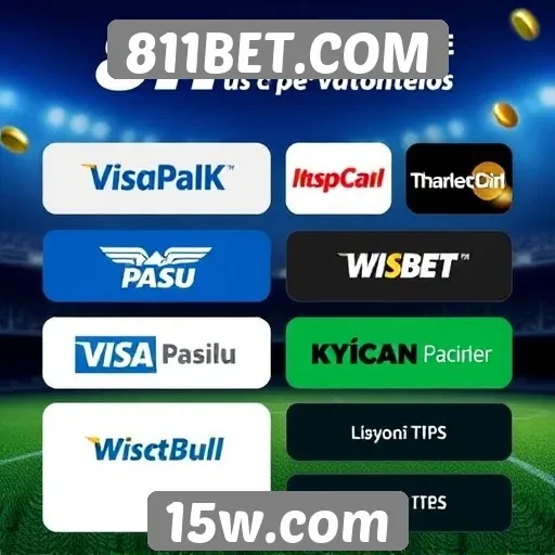 Métodos de pagamento aceitos no 811BET.COM
